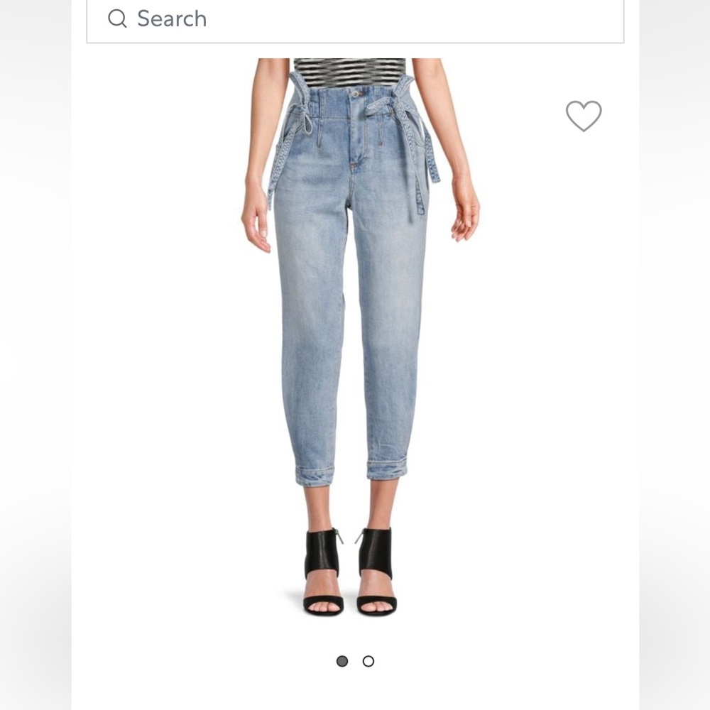 Something Navy Sydney Side Tie Jeans. Size 6. New with tags.